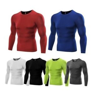 Men's Fashion Long Sleeve Gym Compression Tigh Qui